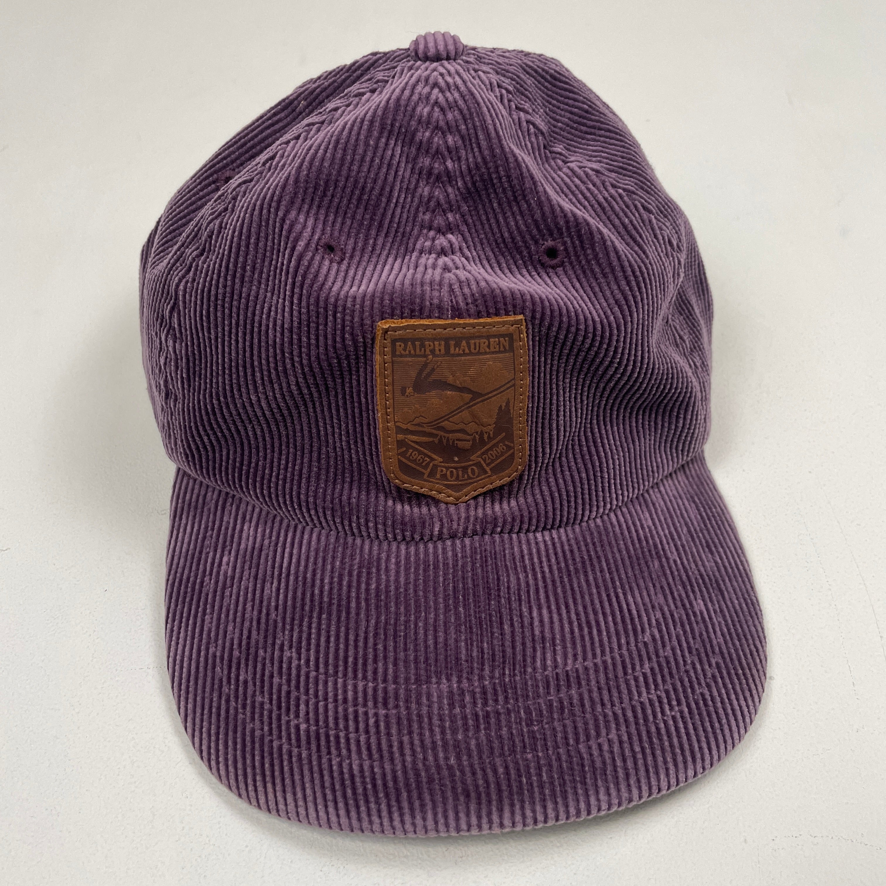 Polo Ralph Lauren Suicide Skier 1967-2006 Purple Corduroy Hat