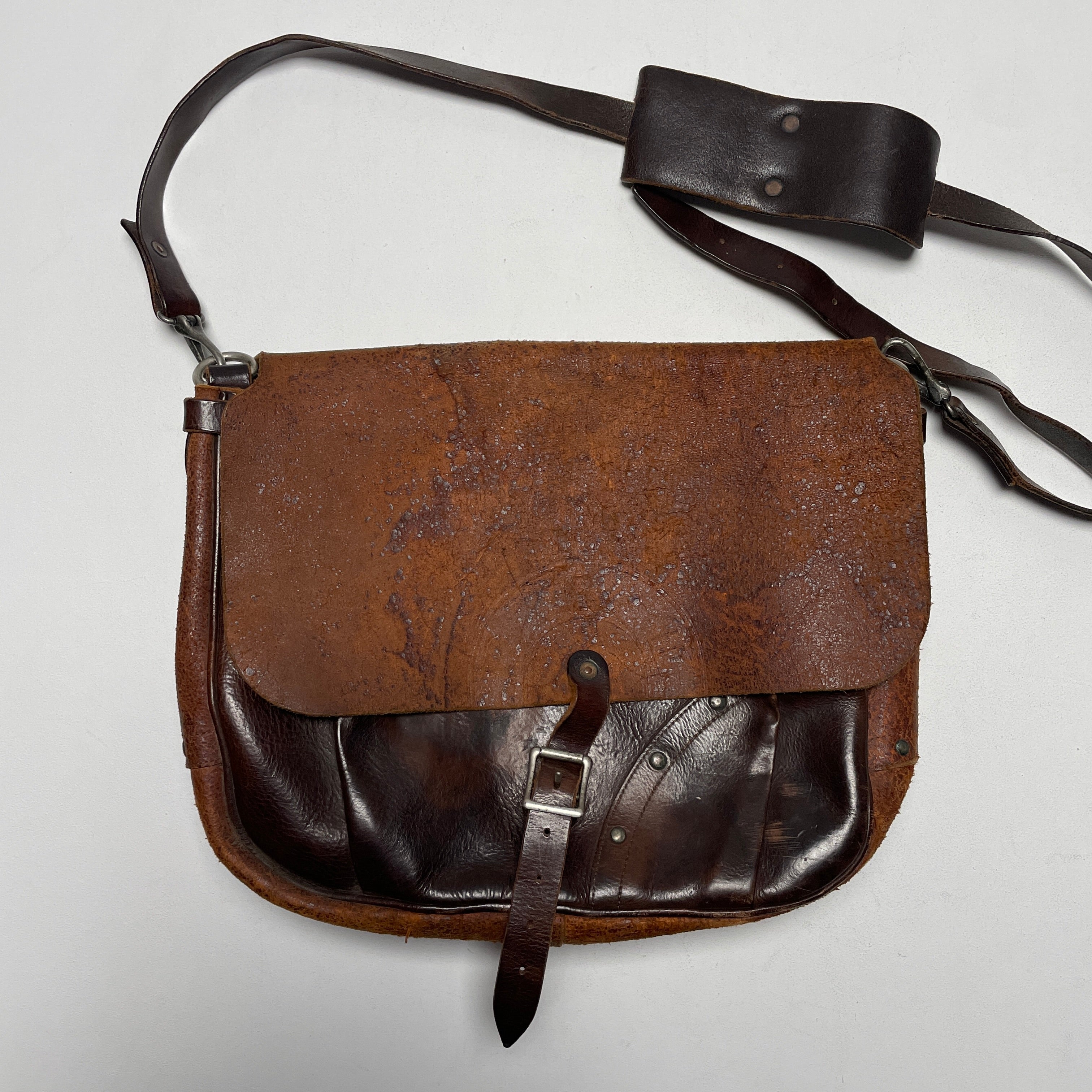 $1500 RRL Ralph Lauren 2008 Leather Western Saddle Messenger Bag